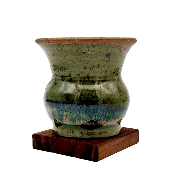 Kintsugi Vase Glazed Studio Pottery Gold Crack Personal Growth Gift Coming Soon! - Picture 4 of 10